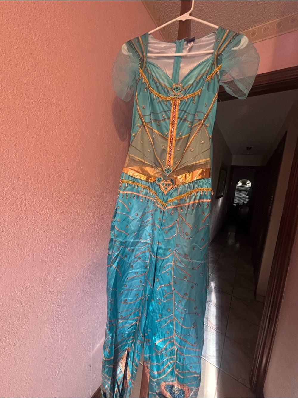 Disney Teal and Gold Princess Costume Dress